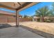 Spacious backyard with a covered patio, offering ample space for outdoor enjoyment at 4380 W White Canyon Rd, San Tan Valley, AZ 85144