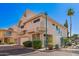 Stylish two-story home showcasing modern architecture, a gated entrance, and a two-car garage at 6510 S Hazelton Ln # 101, Tempe, AZ 85283