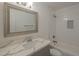 Bright bathroom with updated vanity and subway-tiled tub at 807 E San Remo Ave, Gilbert, AZ 85234