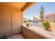 Enclosed patio with storage and an open view at 8787 E Mountain View Rd # 1110, Scottsdale, AZ 85258