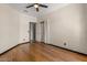 This room features wood floors and a closet space at 10235 E Jerome Ave, Mesa, AZ 85209