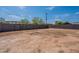 Large, empty backyard with potential for landscaping and outdoor living at 1466 E Nielson Ave, Mesa, AZ 85204