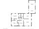 Detailed floor plan of a home showcasing the layout of bedrooms, bathrooms, kitchen, and living spaces at 1466 E Nielson Ave, Mesa, AZ 85204