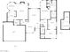 Floor plan view showcasing layout of home, including kitchen, bedrooms, garage, living spaces, and dimensions at 1956 E Calle De Caballos --, Tempe, AZ 85284