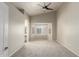 Bright, airy main bedroom with vaulted ceiling and bay window overlooking the exterior at 20895 E Via Del Rancho Rd, Queen Creek, AZ 85142