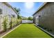 Low maintenance backyard features artificial turf at 2743 E Virginia St, Gilbert, AZ 85296