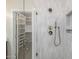 Step into luxury with this glass shower next to a walk-in closet, exuding elegance at 2743 E Virginia St, Gilbert, AZ 85296