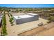 A stunning aerial view of the property, showcasing the home, landscaping, and outdoor space at 38415 N 25Th Ave, Phoenix, AZ 85086