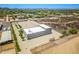 Overhead view of the desert property, featuring a modern-style home with large driveways at 38415 N 25Th Ave, Phoenix, AZ 85086
