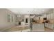 Open layout of the kitchen featuring stainless steel appliances and an island with barstool seating at 4341 E Evelyn St, Gilbert, AZ 85295
