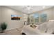 Comfortable main bedroom with a TV, accent rug and plenty of natural light at 4341 E Evelyn St, Gilbert, AZ 85295