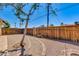 Spacious backyard featuring a gravel landscape, brick-lined pathway, and mature shade tree perfect for outdoor enjoyment at 6040 N 31St Dr, Phoenix, AZ 85017