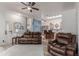 Cozy living room with stylish furnishings flowing seamlessly into the kitchen at 6610 E University Dr # 2, Mesa, AZ 85205