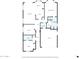 Detailed floor plan showing layout of the home, including the primary suite, kitchen, and bedrooms at 7532 E Sierra Morena Cir, Mesa, AZ 85207