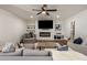 Relaxing Gathering room with fireplace, built-ins, and cozy seating at 8022 E Columbus Ave, Scottsdale, AZ 85251
