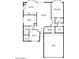 Detailed floor plan showcasing the layout of the home, including the kitchen, bedrooms, living room, and garage at 10617 W Ross Ave, Peoria, AZ 85382