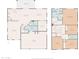 Detailed two-story floor plan showcasing room dimensions including the kitchen, living spaces, bedrooms, and bathrooms at 1130 E Harvest Rd, San Tan Valley, AZ 85140