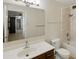 Bathroom featuring a bathtub shower combo and a large mirror at 1306 W 12Th St, Tempe, AZ 85281