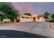 Stunning modern home with three-car garage, mature trees, and ample driveway space at 14687 W Amelia Ave, Goodyear, AZ 85395
