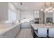 Stylish kitchen featuring custom cabinets, and an oversized island with seating for entertaining at 16425 S 34Th St, Phoenix, AZ 85048