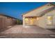 Backyard with covered patio and gravel at 18344 W Getty Dr, Goodyear, AZ 85338