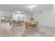 Spacious dining room featuring a mirrored wall and overhead ceiling fan at 1917 E Karen Dr, Phoenix, AZ 85022