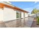 Private patio, sliding doors & desert landscaping at 1917 E Karen Dr, Phoenix, AZ 85022