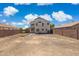 Spacious backyard featuring a blank landscape canvas and a block wall fence at 2112 S 160Th Dr, Goodyear, AZ 85338
