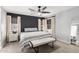 Inviting main bedroom features neutral tones, a ceiling fan, and two bedside tables with lamps at 25210 N 40Th Ave, Phoenix, AZ 85083