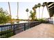 Balcony with beautiful lake view and palm trees at 2552 S Playa --, Mesa, AZ 85202
