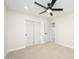 This bedroom features carpet, closet space and an attached bathroom at 2552 S Playa --, Mesa, AZ 85202