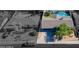 This home offers a private pool and a shaded front yard at 2608 W Aster Dr, Phoenix, AZ 85029