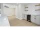 Bar area with tiled backsplash and wine fridge at 2608 W Aster Dr, Phoenix, AZ 85029