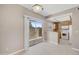Cozy dining area adjacent to kitchen with sliding door for outdoor access and natural light at 2986 N Oregon St # 7, Chandler, AZ 85225