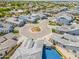 Aerial shot showcasing a well-planned community with neatly landscaped yards and cul-de-sac streets at 3915 N Shannon Cir, Mesa, AZ 85215