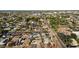 Neighborhood aerial view showing mature landscaping, and home styles in a planned community at 421 N Evergreen St, Chandler, AZ 85225