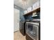 Well-equipped laundry room with modern washer and dryer and attractive storage solutions at 4251 E Sundance Ave, Gilbert, AZ 85297
