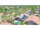 Beautiful aerial view of property with a private pool and an outdoor seating area at 4301 E Abraham Ln, Phoenix, AZ 85050
