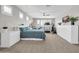 Bright and spacious bedroom featuring a home gym, plantation shutters and neutral tones at 5542 W Big Oak St, Phoenix, AZ 85083