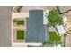 Aerial view of the property showcasing landscaped yard with artificial grass at 6908 E Windsor Ave, Scottsdale, AZ 85257