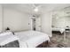 Comfortable bedroom featuring wood floors, neutral paint and a sliding door closet at 7440 E Hubbell St, Scottsdale, AZ 85257