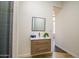 Bathroom featuring a modern vanity with sleek design and a mirror at 7775 E Fledgling Dr, Scottsdale, AZ 85255