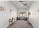 Bright bedroom with seating area, neutral decor, and ample natural light at 7775 E Fledgling Dr, Scottsdale, AZ 85255
