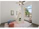 Bonus room boasts lots of space and neutral colors, perfect for a play area at 7775 E Fledgling Dr, Scottsdale, AZ 85255