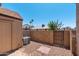 Fenced backyard with a gate at 8111 W Wacker Rd # 94, Peoria, AZ 85381