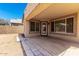 The patio offers outdoor seating with covered shelter and backyard views at 10934 W Almeria Rd, Avondale, AZ 85392
