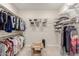Walk-in closet with ample shelving and hanging space for organized storage at 1166 W Silver Creek Ln, Queen Creek, AZ 85140
