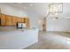 Eat in kitchen with stainless appliances, wood cabinets and wood look floors at 15853 N 74Th Ave, Peoria, AZ 85382