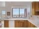 Kitchen sink area with a desert mountain view from the window at 16364 E Ridgeline Dr, Fountain Hills, AZ 85268