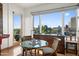 Seating area with city view, hardwood flooring, and decorative furnishings at 17 W Vernon Ave # 508, Phoenix, AZ 85003